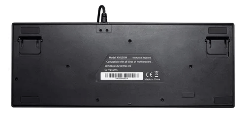 Teclado Delux Gaming KM13 UM Mecanico 80% Switch Red Rainbow Color USB