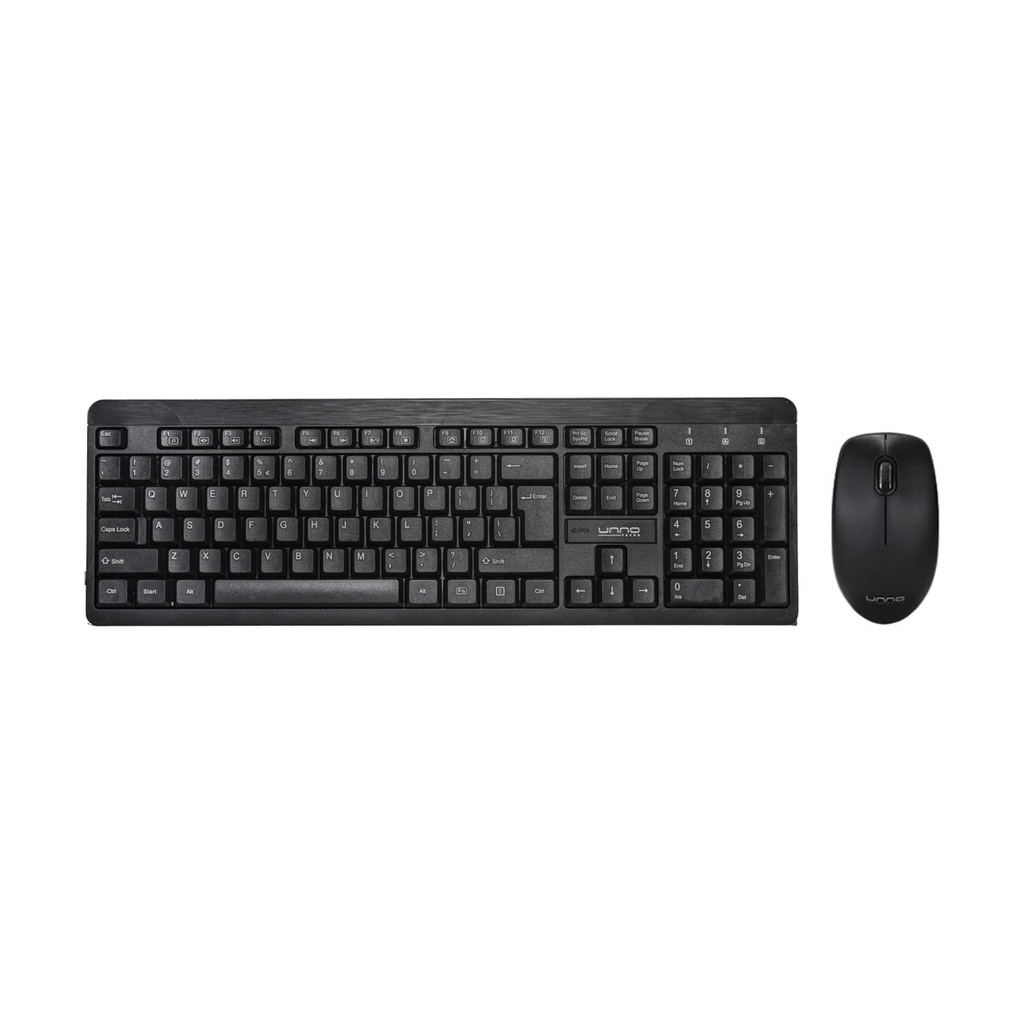 COMBO TECLADO + MOUSE UNNOTECNO  KLASS USB KB6741BK 