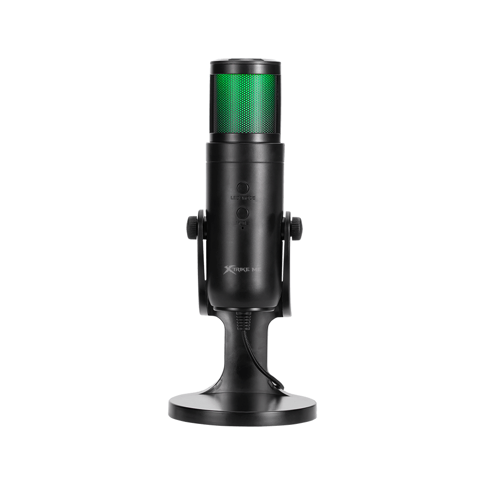 Microfono XTRIKE ME XMC-03 Omnidireccional/Tecla para silenciar/USB 2.0 de 1.45mtrs/ RGB Lighting 12 modos