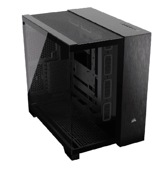 CASE CORSAIR ATX 6500X DUAL-CAMERA TEMPERED GLAS 2TYPEC 5USB3.2 AUDIO MID-TOWER BLACK