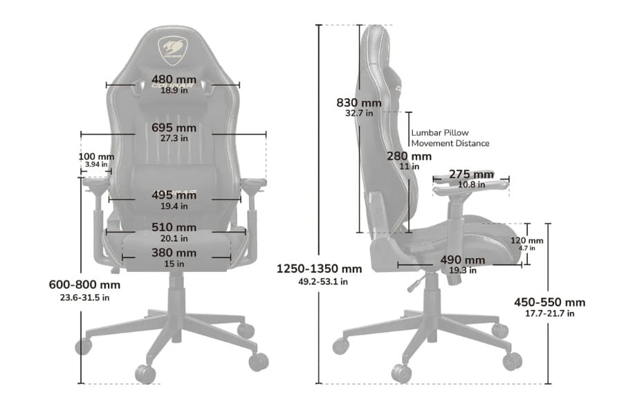 Silla Gamer Cougar Explore Royal con Reposabrazos 3D 3MEXPROB.0001