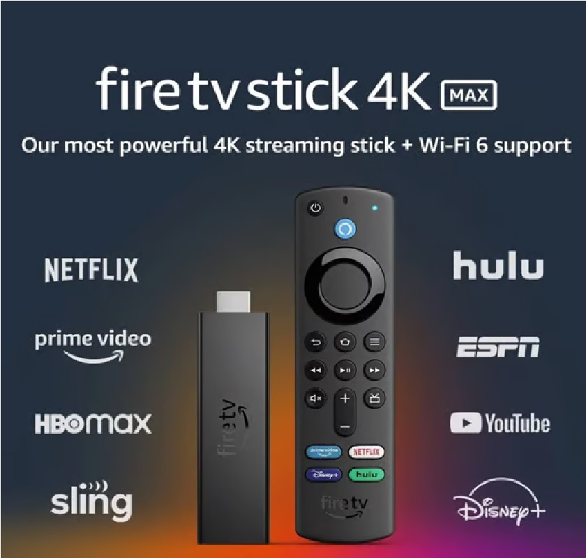 Adaptador Amazon Fire Tv Stick 4k 2nd Gen Wifi 6 con Alexa HDR Voice Remote Control Dolby Vision-Atmos Negro 840268935092