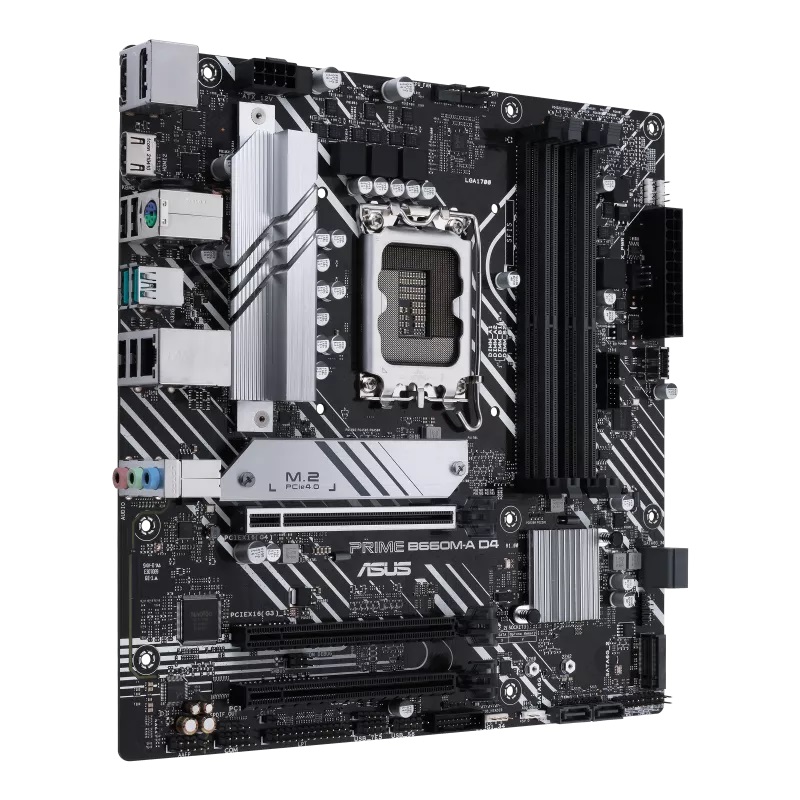 Mbo Asus Prime B660M-A D4 12va. Lga1700 DDR4-5333 HDMI DP M.2 USB3.2 PCIe5.0 ATX