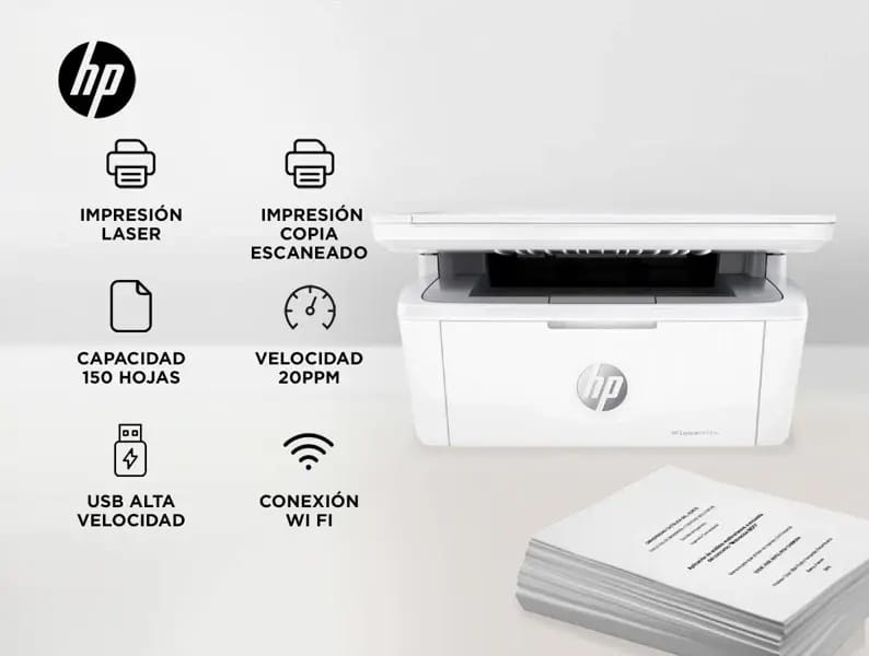 Impresora Multif. Laser HP MFP M141W Monocromatica 7MD74A#BGJ