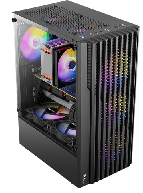 Case Antec Gamer AX22 ELITE MID TOWER 3X120 FIXED IN FRONT AX120 FIXED IN REAR