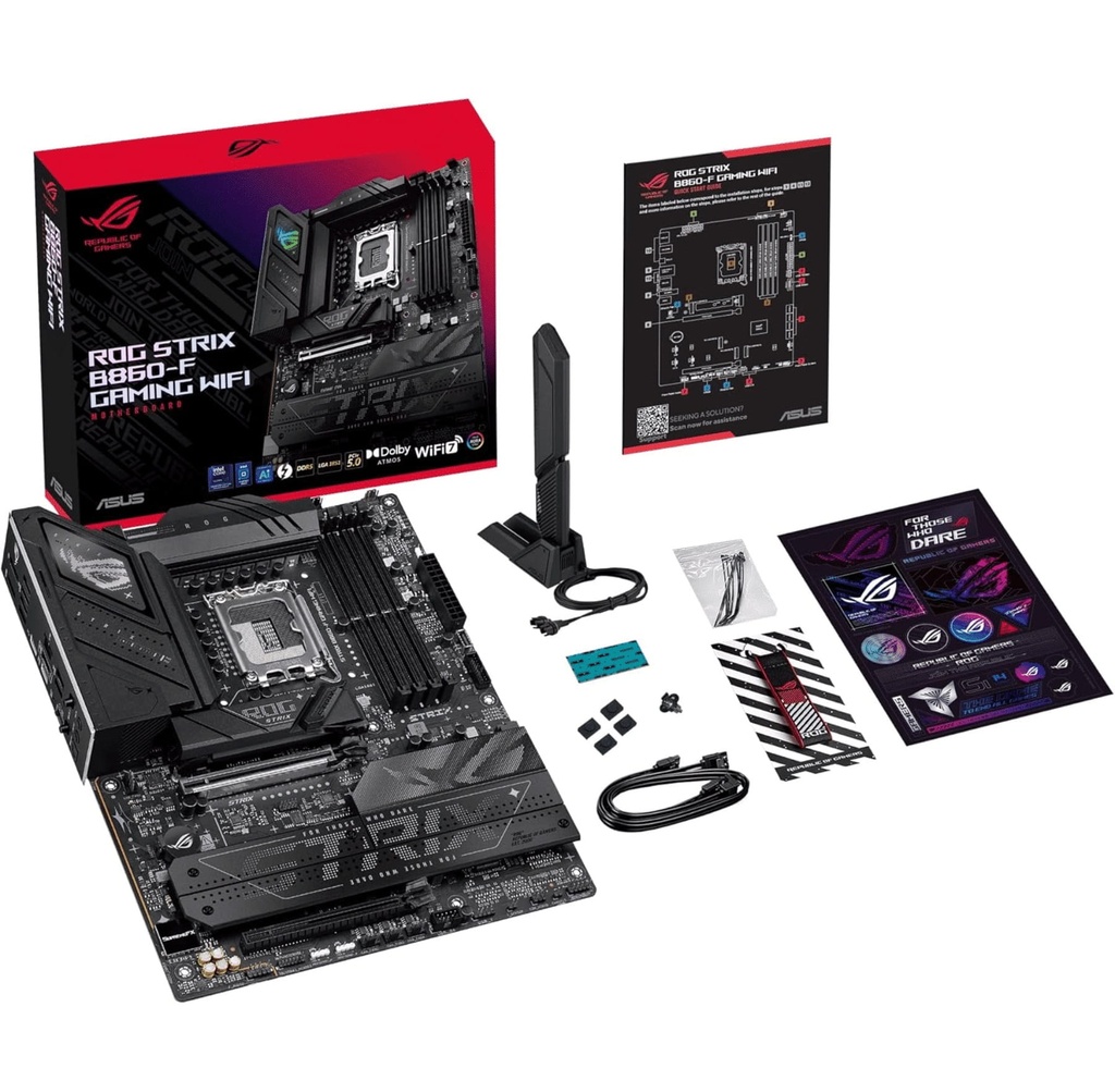 Mbo Asus ROG Strix B860-F GAMING WIFI Intel Core Ultra LGA1851 DDR5-9066Mhz BT DP HDMI 4M.2 PCIe 5.0