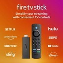 Adaptador Amazon Fire Tv Stick 4k con Alexa Voice Remote Control Dlovy Vision Negro