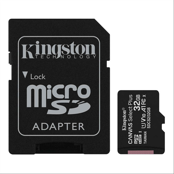 Memoria Kingston Micro Sd 32gb Canvas Select Plus Class 10 100mb Con Adaptador Ideal Celulare