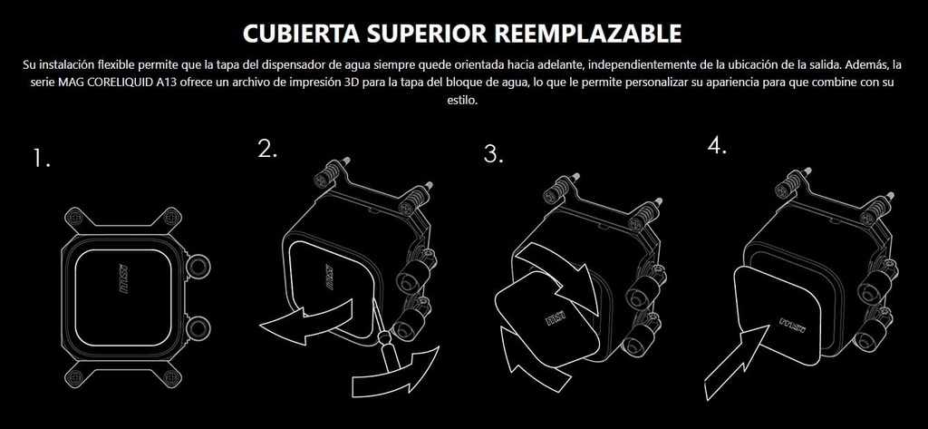 CPU COOLER MSI MAG A13 360MM BLACK ARGB LGA 1700/1851 AMD4 AM5