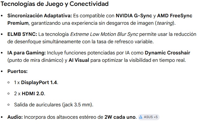 Monitor Asus TUF GAMING VG259QM5A LED 24.5Inc Fast IPS FHD HDMI DP 240Hz 0,3ms HDR10 SRGB 99% G-SYNC AMD FreeSync Premium 90LM0B90-B01OI1