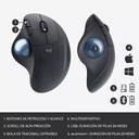 Mouse Logitech Ergo M575s Negro Wireless Trackball Bt Logi Bolt 910-007031