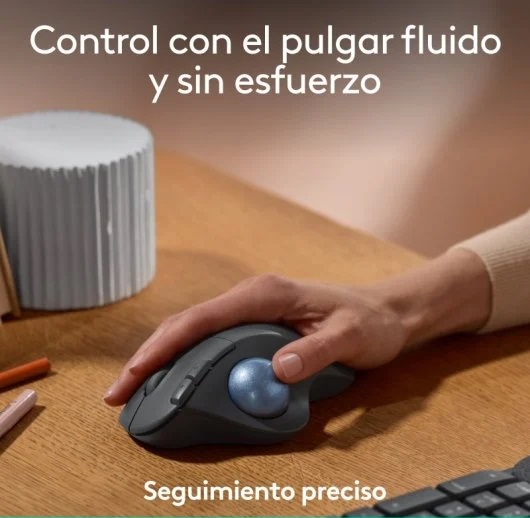 Mouse Logitech Ergo M575s Negro Wireless Trackball Bt Logi Bolt 910-007031