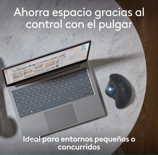 Mouse Logitech Ergo M575s Negro Wireless Trackball Bt Logi Bolt 910-007031