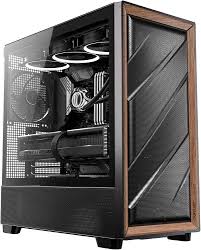 CASE ANTEC/FLUX WOOD BLACK MID TOWER 3X120MM IN FRONT 1X120MM REVERSE FAN 1X140MM REAR