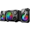 PARLANTE SONIC GEAR TITAN 3 BTMI  2.1 BLUETOOTH AUX IN TF CARD FM RADIO USB  COLOR NEGRO CON GRIS/ POTENCIA 24W TOTAL  / ILUMINACION RGB