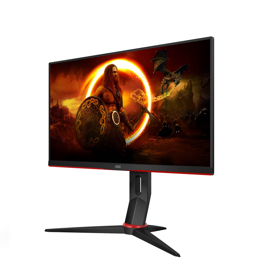 Monitor LED AOC 24" 24G2 Led Gaming FHD IPS 144hz 1ms Black Red