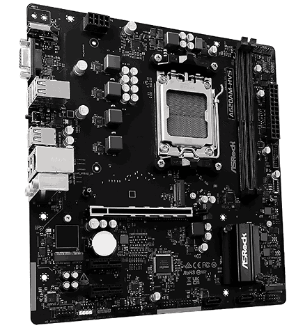 Mbod Asrock A620AM-HVS Amd Am5 Ryzen 7000-8000-9000 2xddr5 D-SUB  Hdmi 2xM.2 4xSATA Pcie4.0 Micro-atx