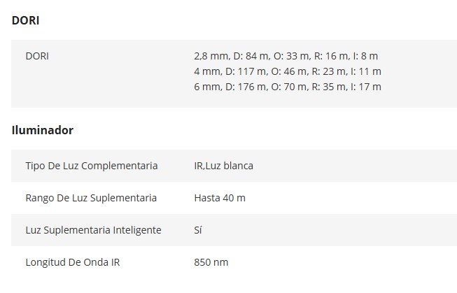 Hikvision DS-2CD2083G2-LI2U 8MP Cámara de red tipo bala fija inteligente híbrida Acusense con luz - Micrófono incorporado - 8MP