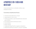 Hub de USB 2 en 1 a 3 Puertos Usb 2.0 + 1 Usb 3,0 externo Unnotekno HB1014GY
