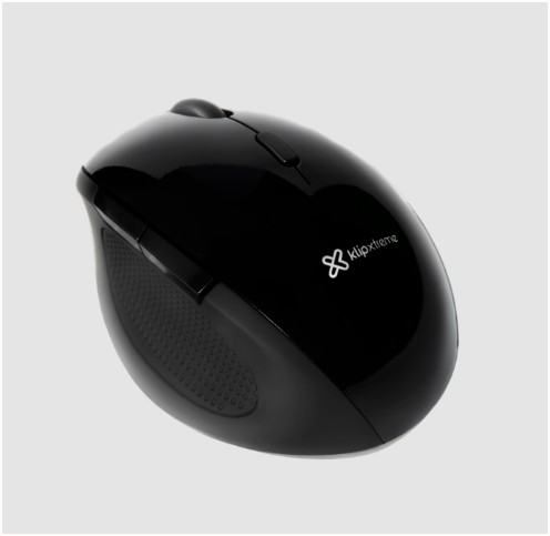 Mouse Klip Xtreme Ergonomico Orbix Inalambrico 2,4Ghz KMW-500BK