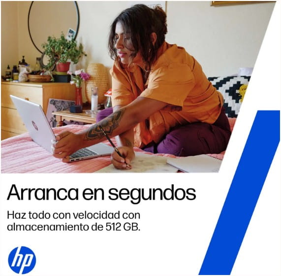 Notebook HP AMD R7-7730U 2.0GHZ-16GB-512GB SSD-SILVER-15.6"FHD-W11