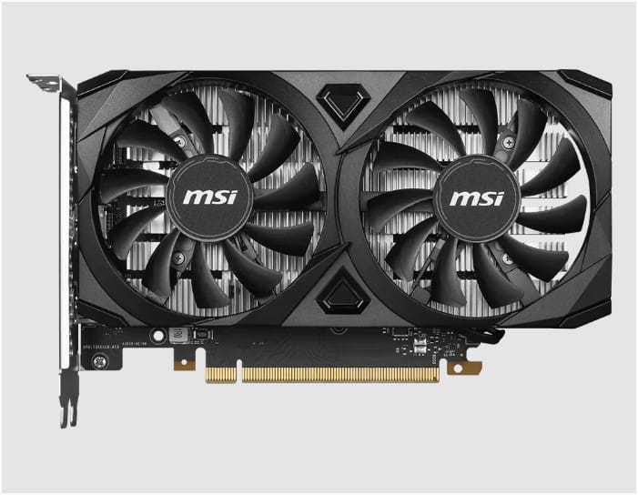 TARJETA DE VIDEO MSI GEFORCE RTX 3050 VENTUS 2X 6GB GDDR6 96bit HDMI DP PCIe 4.0 2VENT 912-V812-201