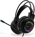 Audífonos Xtrike-Me HP-318 Estéreo con Micrófono, RGB, USB + Jack 3.5mm, Cable 1.8m Negro