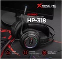 Audífonos Xtrike-Me HP-318 Estéreo con Micrófono, RGB, USB + Jack 3.5mm, Cable 1.8m Negro