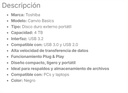 Disco Duro Externo Toshiba CANVIO BASICS 4TB USB 3.0 SC3240-A1