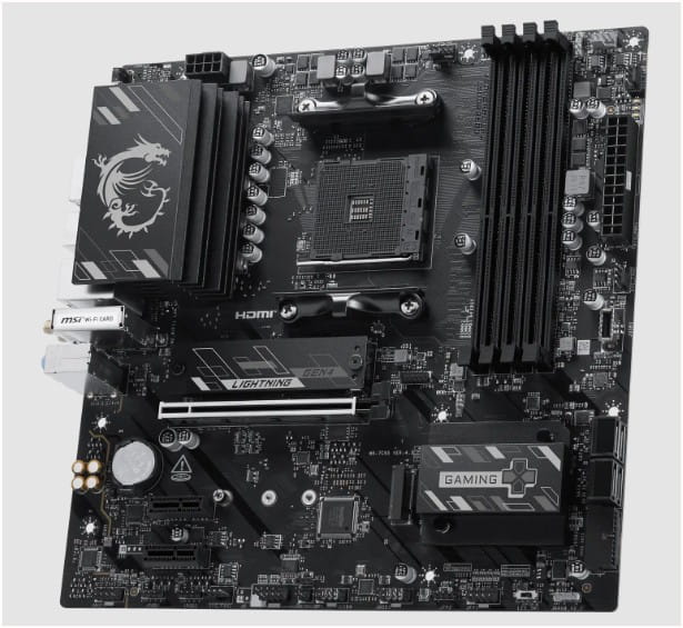 MAINBOARD MSI B550M GAMING PLUS WIFI6E AM4 DDR4 4 SLOTS PCIe 4.0 HDMI mATX