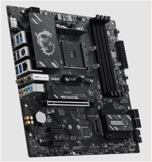 MAINBOARD MSI B550M GAMING PLUS WIFI6E AM4 DDR4 4 SLOTS PCIe 4.0 HDMI mATX