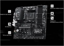 MAINBOARD MSI B550M GAMING PLUS WIFI6E AM4 DDR4 4 SLOTS PCIe 4.0 HDMI mATX