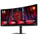 Monitor Xiaomi 34 G34WQi CURVO WQHD 3440x1440 180Hz 1ms FreeSync premiun 100% sRGB Black