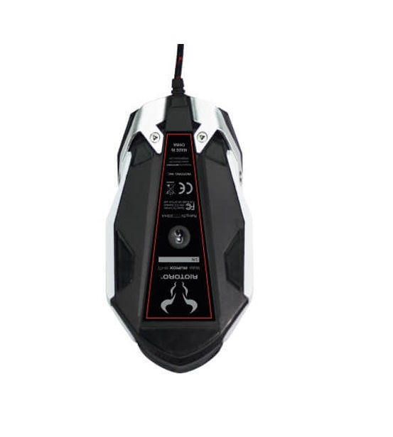 MOUSE GAMER RIOTORO MR800XPW AUROX White Prism RGB Blanco 10k DPI Optico