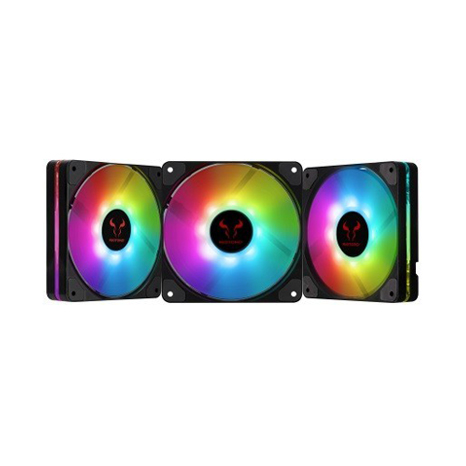 QUIET STORM RGB 120.0 mm Fan Kit, Addressable LED,ASUS/Gigabyte/MSI compatible FRGB120-QS168X