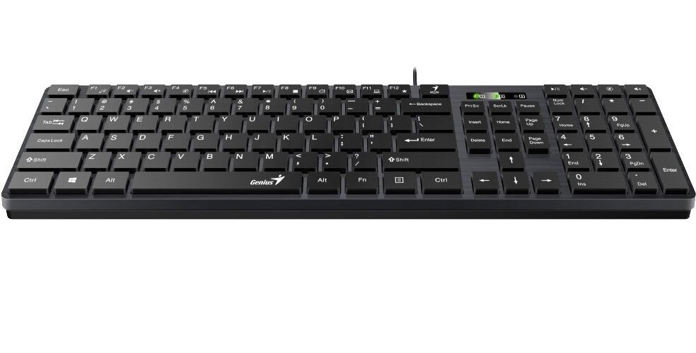 Teclado Genius SlimStar 126 Multimedia USB Ultradelgado