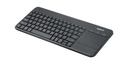 Teclado Logitech k400 Plus inalambrico con touchpad