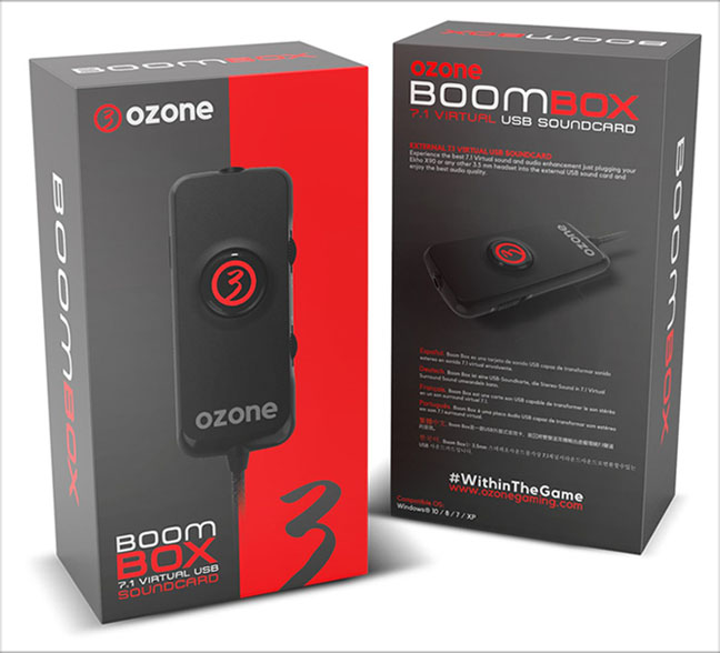 Tarjeta sonido Ozone BOOMBOX 7.1 Virtual USB