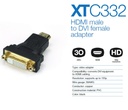 Adaptador Xtech HDMI Macho DVI Hembra Adapter XTC332