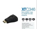 Adaptador Xtech Mini HDMI macho A HDMI hembra XTC346