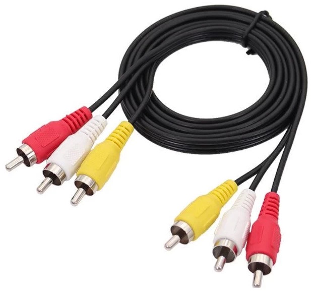 Cable 3RCA a 3RCA de 3 metros - Audio y Video KCG-AV-3,0M