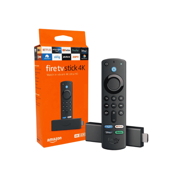 Adaptador Amazon Fire Tv Stick 4k con Alexa Voice Remote Control Dlovy Vision Negro