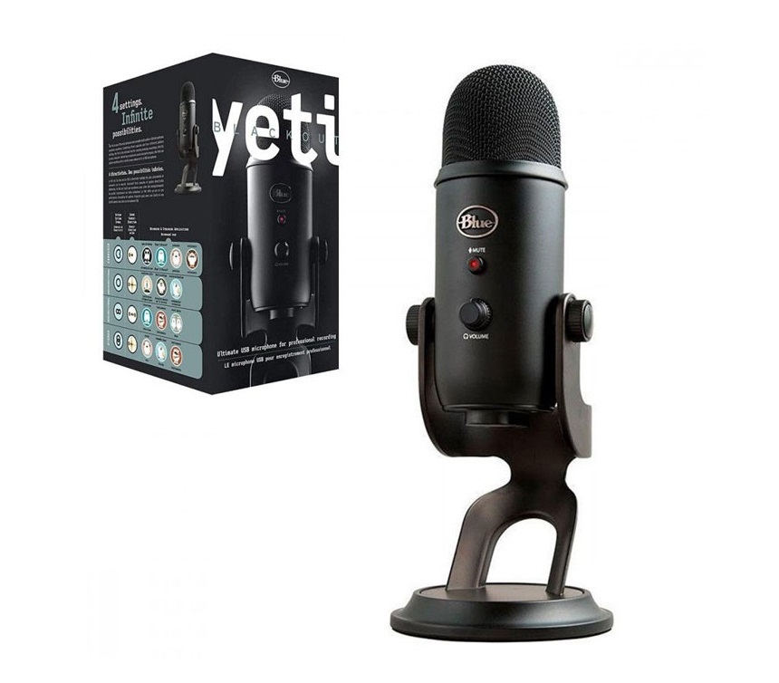 Microfono Logitech Blue Yeti USB BlackOut 988-000100