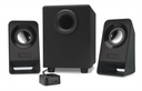 Parlantes Logitech 2,1 Z213 Multimedia NEGRO 14W - 7RMS  980-000941