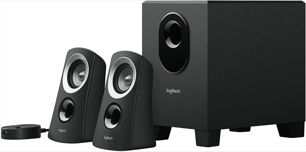 Parlantes Logitech 2,1 Z313 Multimedia NEGRO 50W - 25RMS