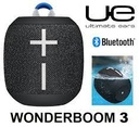 Parlante Ultimate Ears Wonderboom 3 Negro IPX7 Sonido 360 Bluetooth 10H Bat. USB 8RMS 984-001813