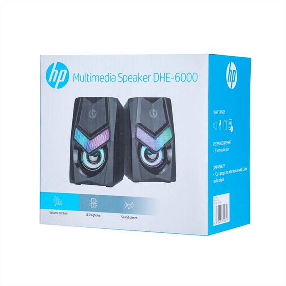 Parlantes  HP DHE-6000 Iluminacio led  6Watts Conector 3,5