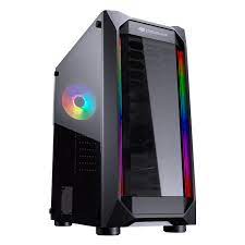 Case Cougar Gamer MX410 RGB vidrio templado Mid-Tower no incluye fuente de poder 385VM60.0005