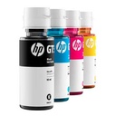 Kit de 4 Botellas Tintas HP GT52 Negro-Amarillo-cian-magenta