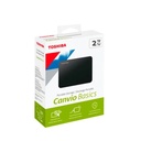 Disco Duro Externo Toshiba CANVIO 2TB USB 3.0 Basics 5400rpm  buffer: 8MB Negro